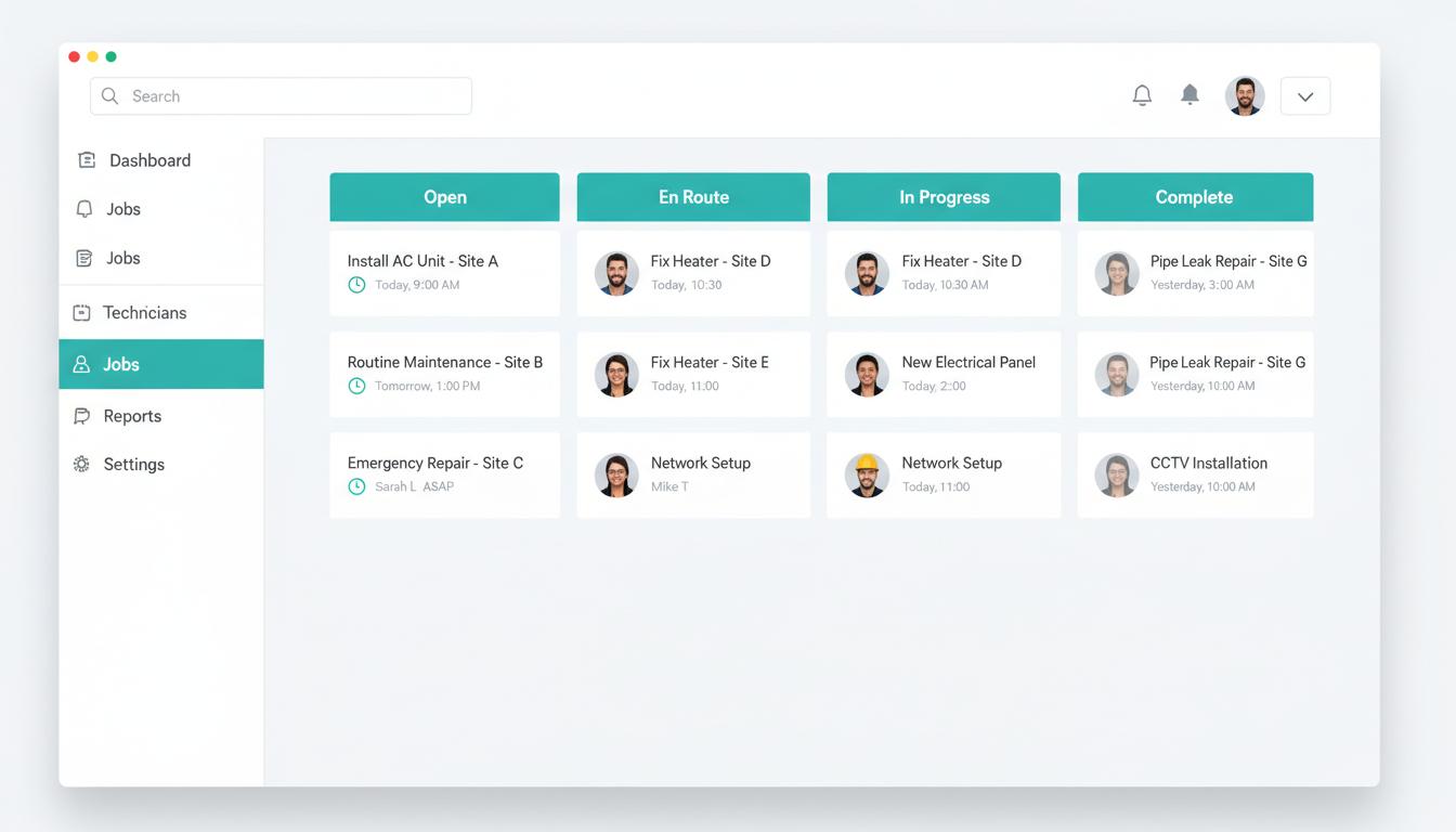 SwiftDispatch dashboard preview
